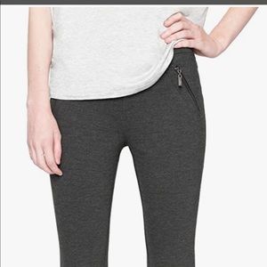 Matty M zipper detail leggings dark gray